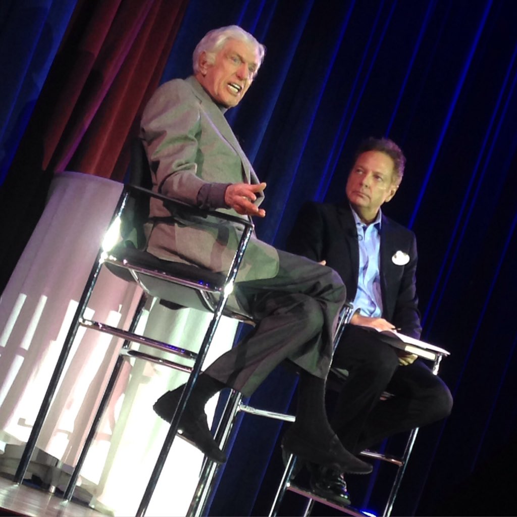 EarMarked2015's tweet image. What an honor - Dick Van Dyke is at the 2015 Disney EarMarked Conference! #Disney4Cs
