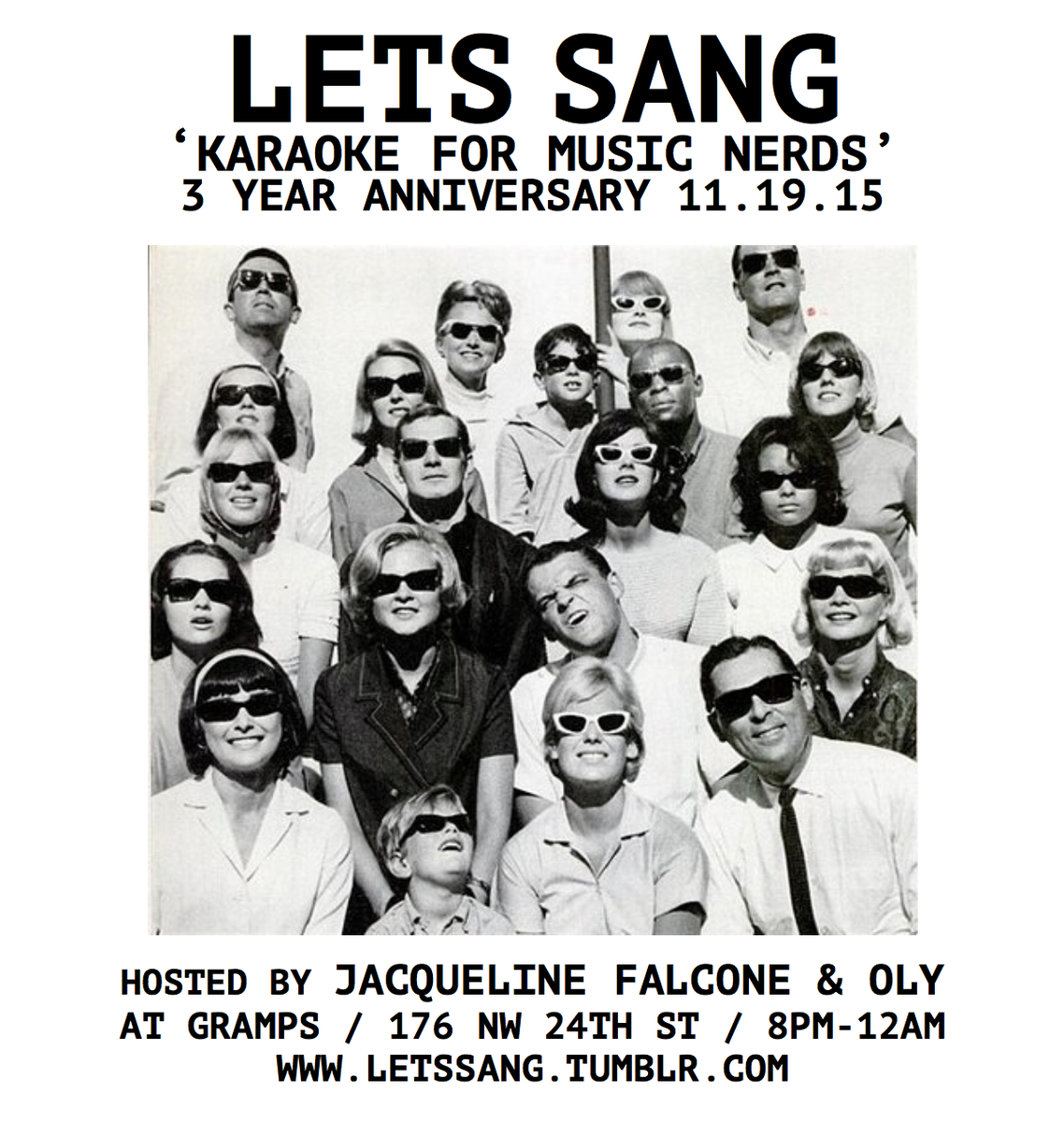 LetsSang's tweet photo. it's been a rough week!!!! #LETSSANG our troubles away! TOMORROW! at @grampswynwood https://t.co/Vp8bXtM5ow https://t.co/M91OqCuqPU