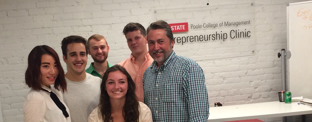 NCStateEClinic's tweet photo. Having fun at Hops &amp; Headshots w/ @ncsu_ceo https://t.co/5WWsXCXMRn