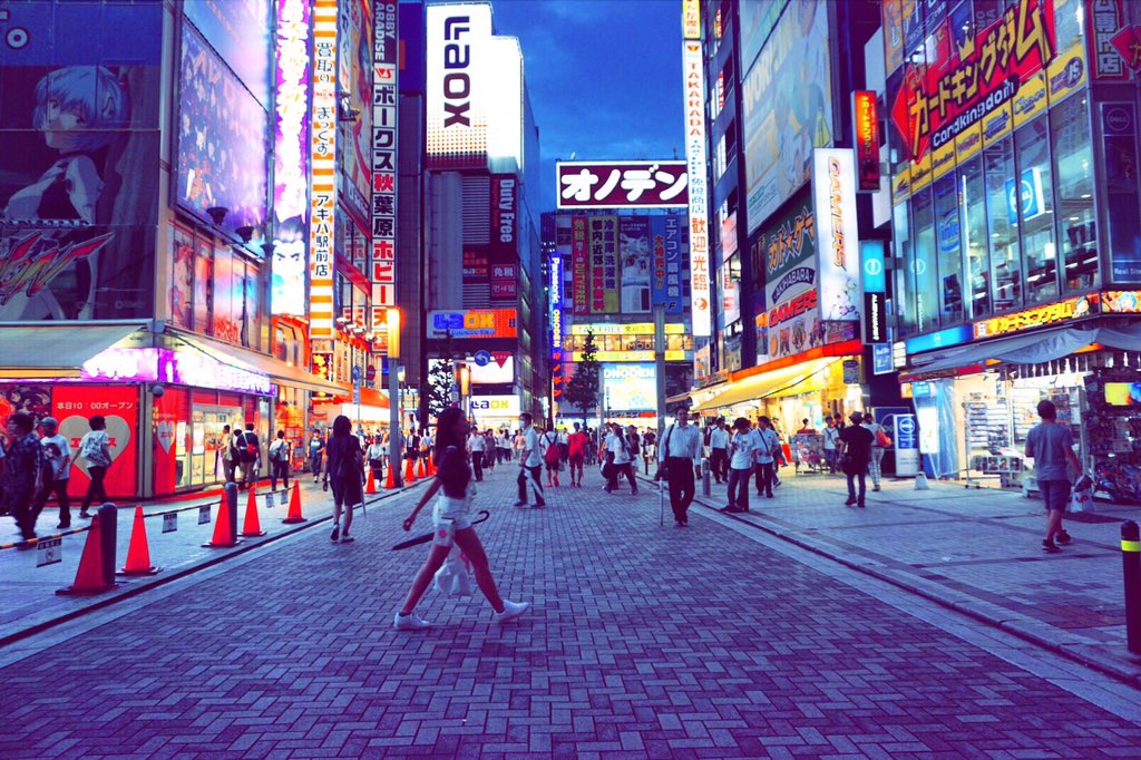 CookieShi's tweet photo. #theCookieGoestoJapan walking in #Akihabara #秋葉原 #anime @JPN_NightView @Visit_Japan @akihabara_phot_ @km_group_jp https://t.co/hcQuMHLqVs