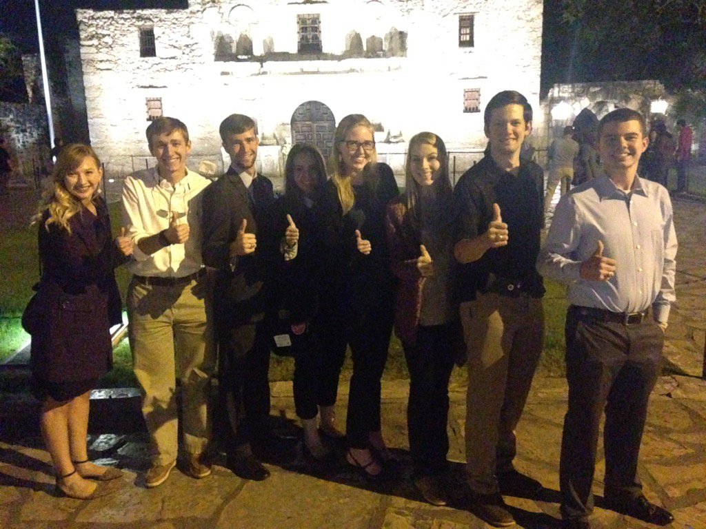 tamuCR's tweet photo. TAMUCR takes the Alamo! #FallConference2015 https://t.co/DVAv9zjS6e