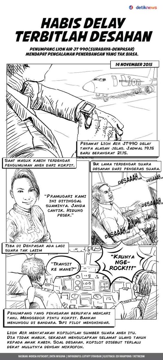 detikcom's tweet photo. #Infografis Habis Delay Terbitlah Desahan di Pesawat Lion Air https://t.co/0eAfFvotlx https://t.co/tYxjB771C9