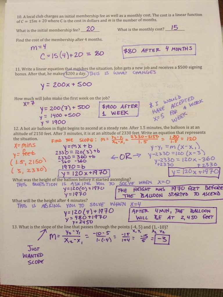 MrsMiracleDSHS's tweet image. #algebra #module6 practice test answer key. Coming to Classroom soon!