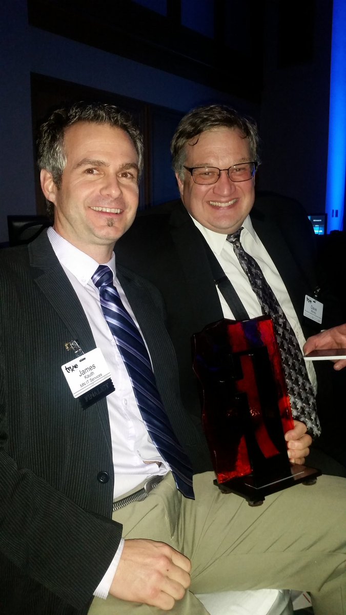 MNovative's tweet photo. We won a #TekneAwards! So proud to be a veteran, member of @MNIT_Services &amp; partners  with @MNVeteran https://t.co/M3ECjCKytl