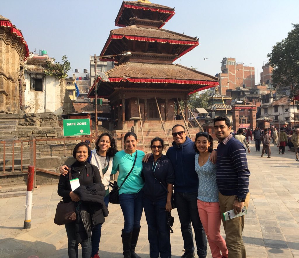 ColomboShapers's tweet photo. Incredible sights but it was sad to note 140 lost lives &amp; damage to #Kathmandu Durbar Square! #ShapeSouthAsia https://t.co/mhcVXcjJjh