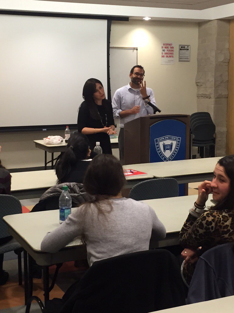 CampHASC's tweet photo. Rabbi Dr. Benjy Epstein @beherenow365 Director of Staff Development &amp; Clinical Research~ standing room only @YUNews! https://t.co/l448n0eWat