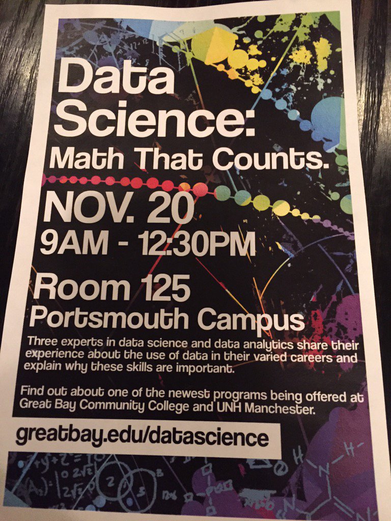 melissa_jurkoic's tweet image. The perfect marriage of math and science. Come check it out! @futuretechwomen @NHHTC @NHCTE @eCoastTech @usdatagov