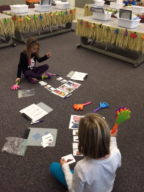 Students loved sorting, counting, recording, and especially CLAPPING syllables today. Thanks <a href="/MrsLarson1st/">Mrs. Larson</a>!