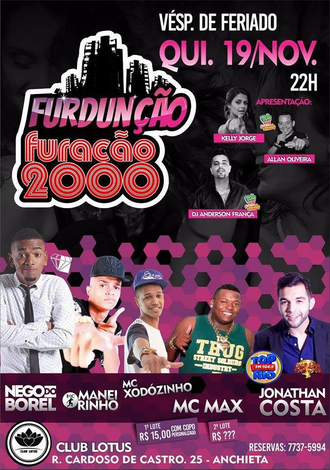JpContato's tweet photo. VEEEEM COMIGO ... FURDUNÇÃO DA FURACÃO 2000 AMANHÃ APARTIR DAS 22:00 HORAS NO CLUB LOTUS ... ESPALHA PRA GERAL https://t.co/naNsMQzfdM