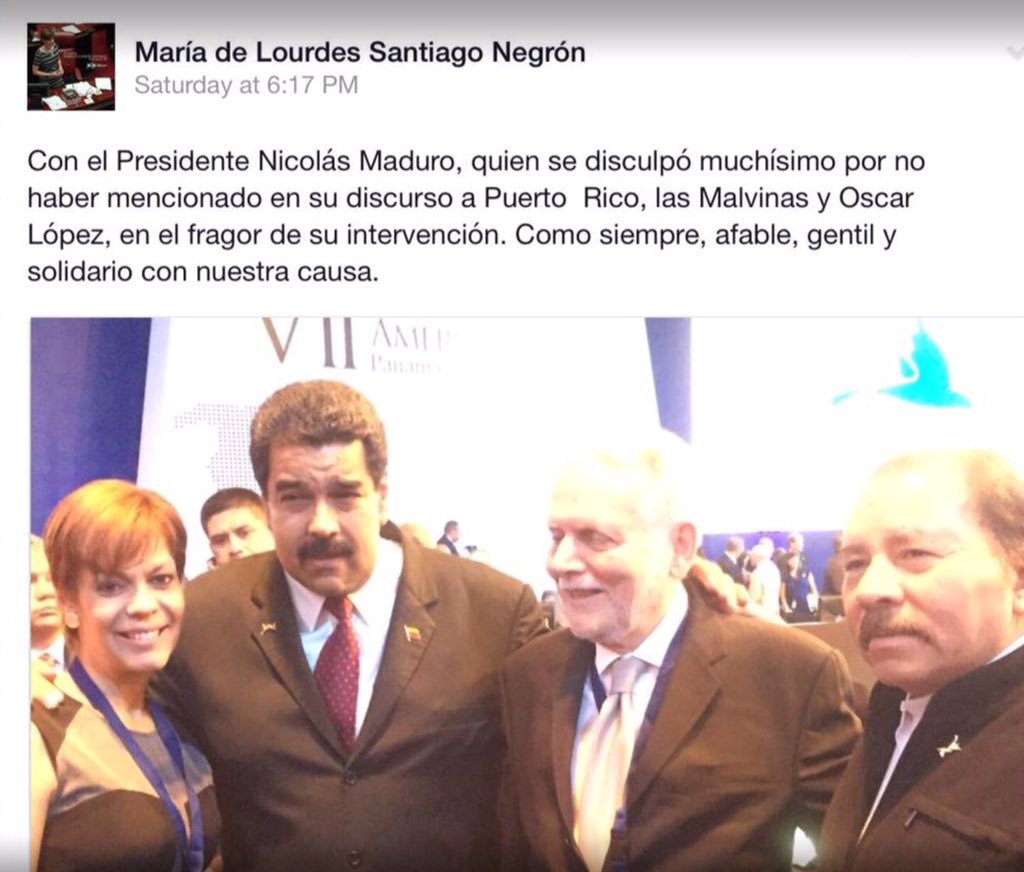 Resultado de imagen para ruben berrios, maria de lourdes santiago