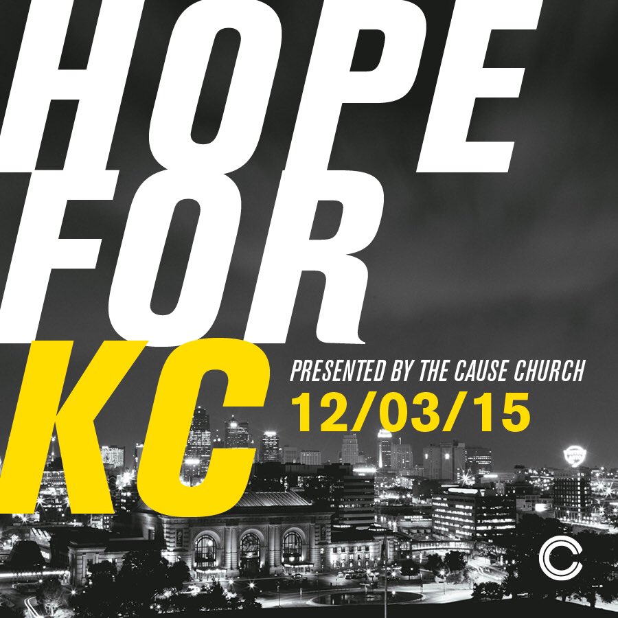 TheCauseCollege's tweet photo. Why not you? Why not us? Why not now? Only 15 days until HOPE FOR KC, get to https://t.co/fMOt3R5yhw for more info! https://t.co/zVun8PvaQg