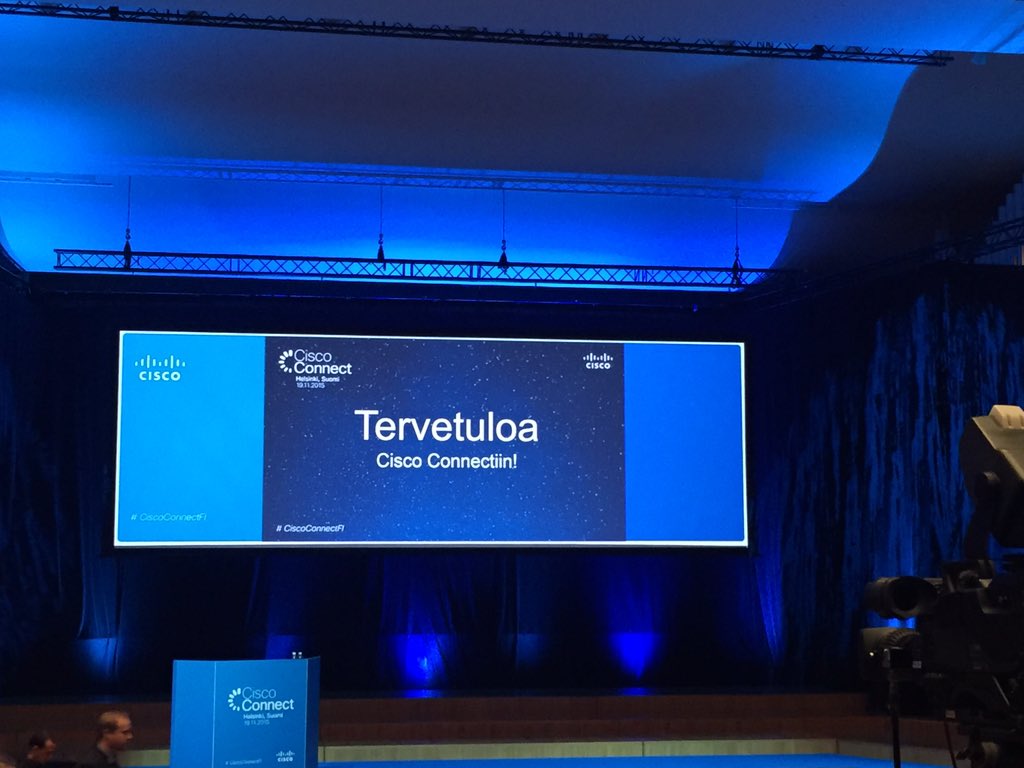 VilleFranck's tweet image. Kohta alkaa #ciscoconnectfi
