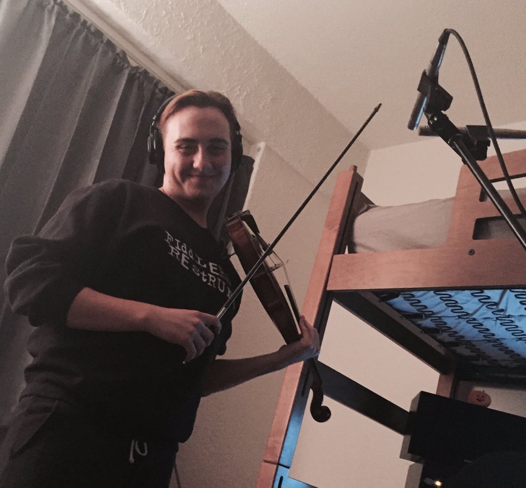 Live tracking! #Recording #MusicSchoolShit