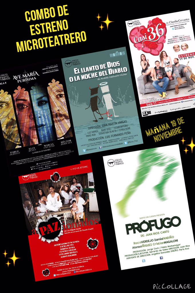 ClaudiaLizaldi's tweet photo. Listos para arrancar con nuestro primer combo microteatrerooooo @MicroTeatroMex con TODO! Nos vemos mañana #Roble3 https://t.co/1tZlQuhoFB