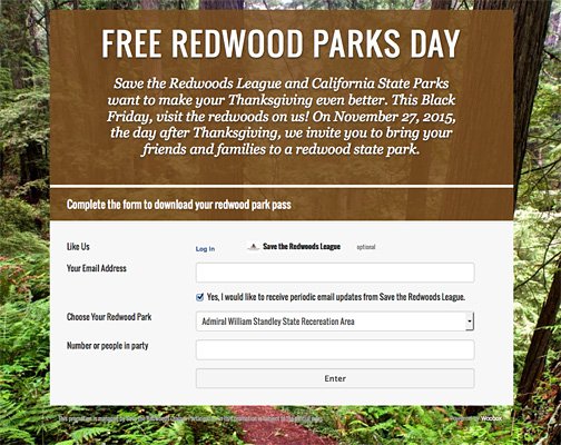 savetheredwoods's tweet photo. New Black Friday tradition: Free Redwood Parks Day, 11-27. https://t.co/MyRuEFHx1u #OptOutside #IntoTheRedwoods https://t.co/SalH8as0qW