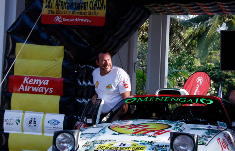 KenyaAirways's tweet photo. Carl Tundo our local champion after Ian Duncan pulled out due to car problems. #KQClassicRally https://t.co/6S2HgRRWdR