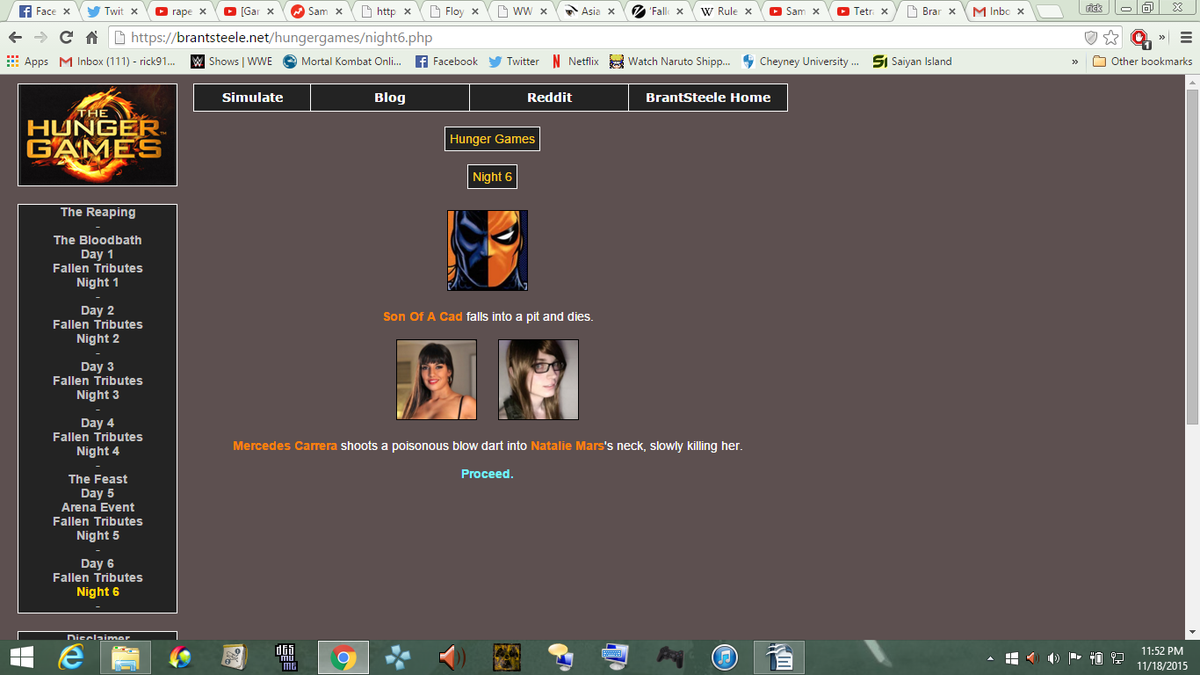 RickTheScorpion's tweet photo. And so ends the #DeadieHungerGames winners @TheMercedesXXX!
@mundanematt She did you wrong bro. #GamerGate https://t.co/rKwviOwZ8R
