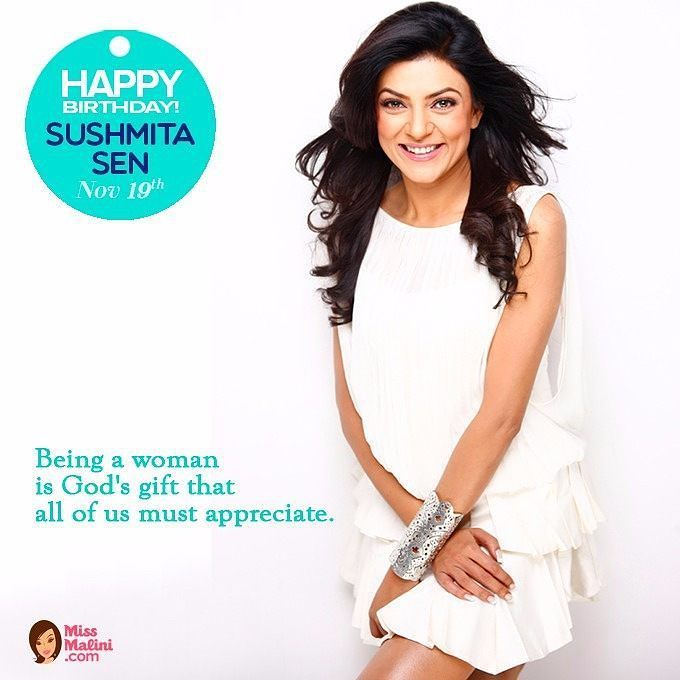 Happy birthday Sushmita Sen! Keeping shining.  