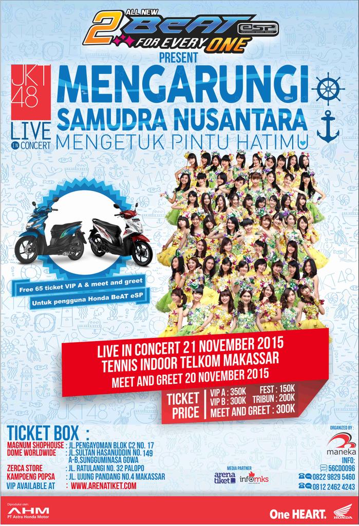 #JKT48Samudra <a href="/officialJKT48/">JKT48</a> - Mengarungi Samudra | 21 Nov | Tennis Indoor Telkom
Mau Tiket Gratis? Simak ya caranya
