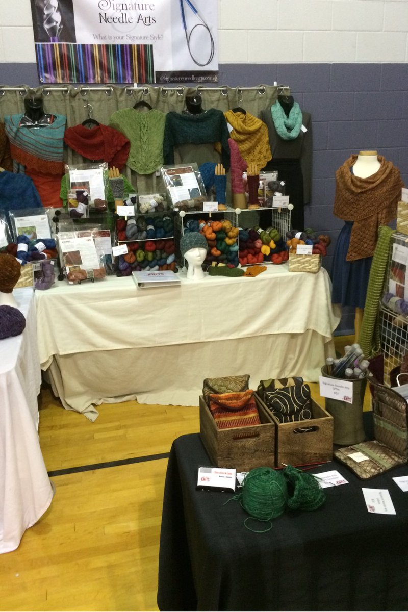 scknits's tweet photo. I think I'm finally catching up from #KnitFit; another amazing year! Now to restock the online store. https://t.co/Qal83BAmEh