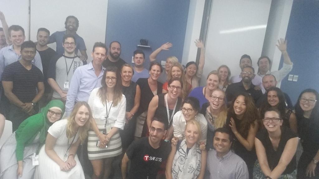 MeaganWoodAU's tweet photo. The team is getting too big. I need a longer arm ... or a selfie stick #intuitlifeau https://t.co/9yAyrjBokE