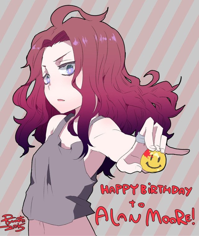 Author of Famous Doujinshi Wishes \"V for Vendetta\" Author Alan Moore a Happy Birthday  