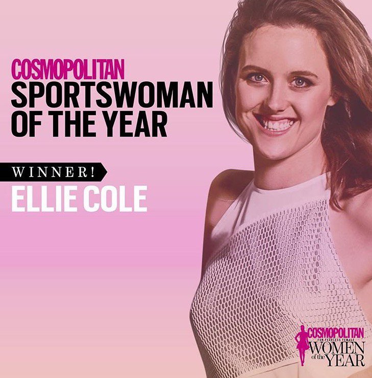 AUSParalympics's tweet image. What a superstar! Congrats to @EllieVCole - @Cosmoaustralia's Sportswoman of the Year! #CosmoWOTY #FunAndFearless