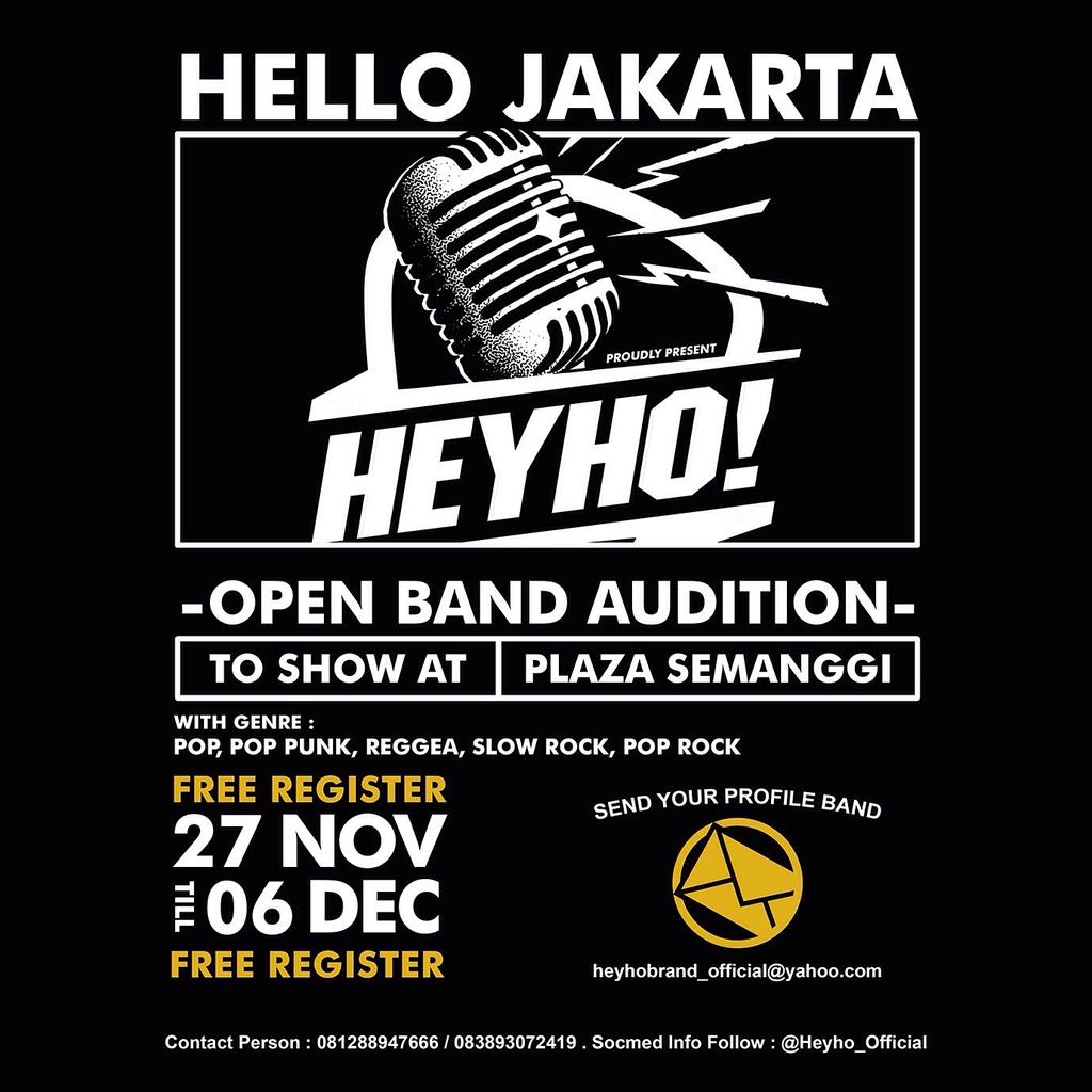 #BantuShare "Open Register Band" sampai 24Nov 2015
More info "check Flyer"
<a href="/JakCloth/">JakCloth</a> <a href="/SeputarEvent/">IG : SeputarEvent</a> <a href="/infojakarta/">@InfoJakarta</a>