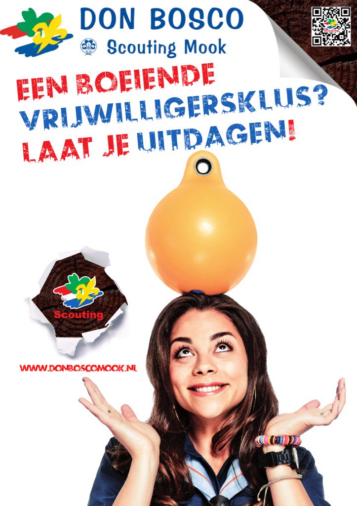 Laat je uitdagen als lid of vrijwilliger bij Don Bosco! Kijk op donboscomook.nl of mail lidworden@donboscomook.nl