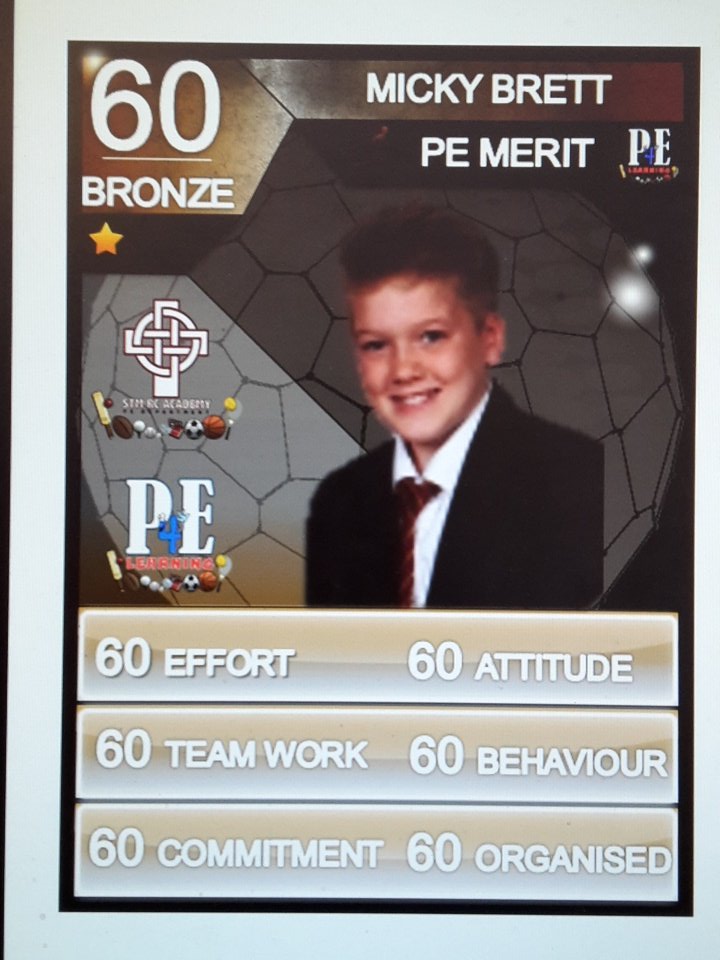 STM_PE's tweet photo. Well done to our @STM_PE Bronze Stars in PE #PELads #rolemodels https://t.co/JXhOsuvsnF