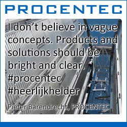 I don't believe in vague concepts. Products and solutions should be bright and clear. #procentec #heerlijkhelder