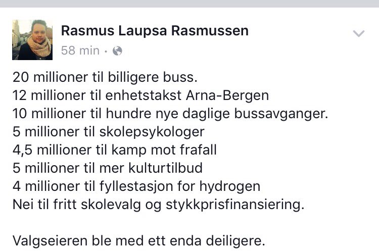 I hver eneste skoledebatt jeg hørte/deltok i, lovet <a href="/AUFiHordaland/">AUF i Hordaland</a> fritt skolevalg. Nå skryter de av å fjerne det.