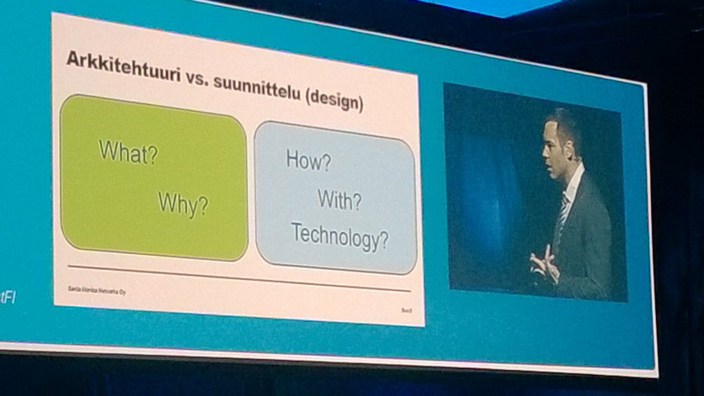 KimmoAhola's tweet image. Digitalisaatio vaatii arkkitehtuurin oikeat kysymykset ennen suunnittelua #ciscoconnectfi