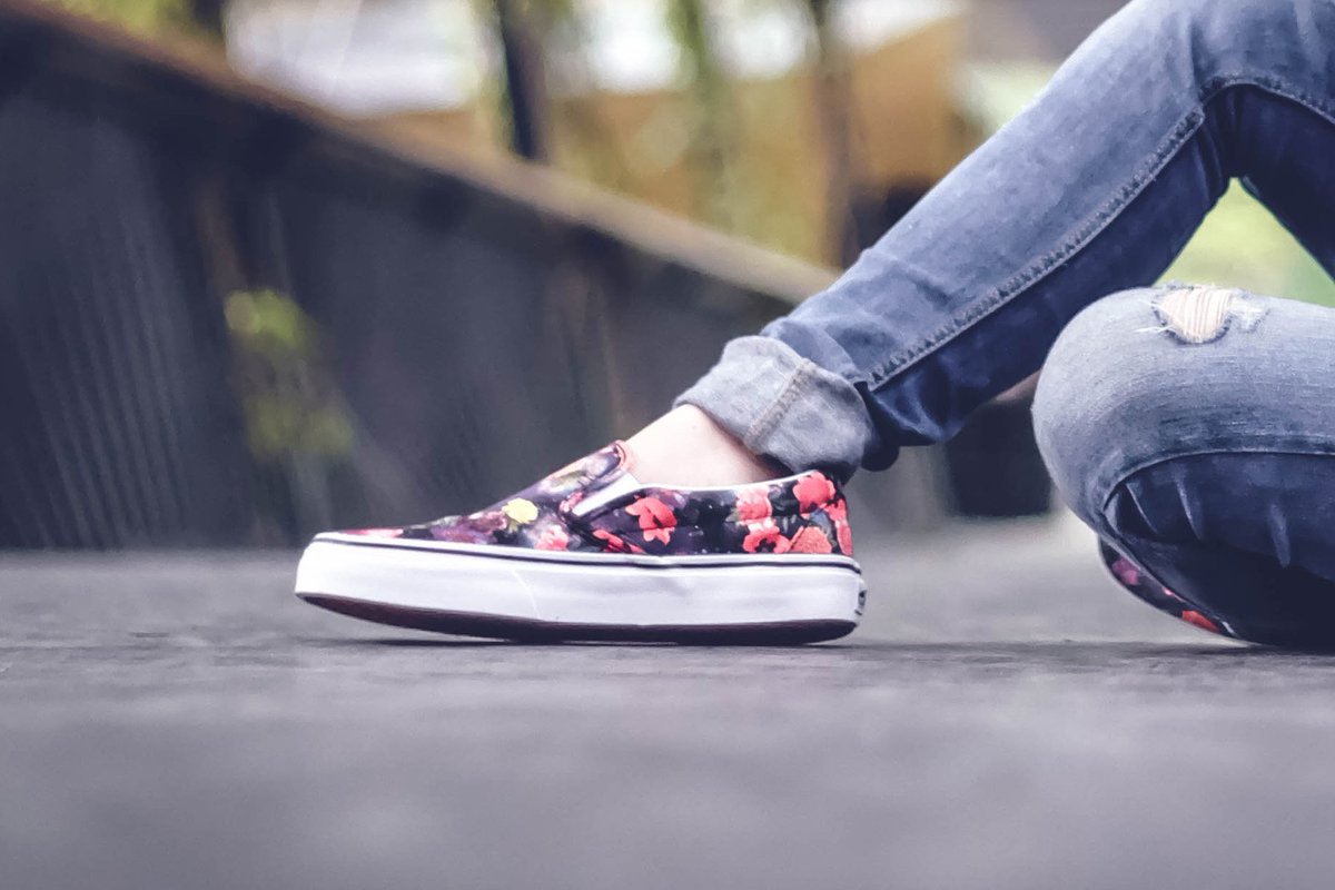 galaxy floral vans
