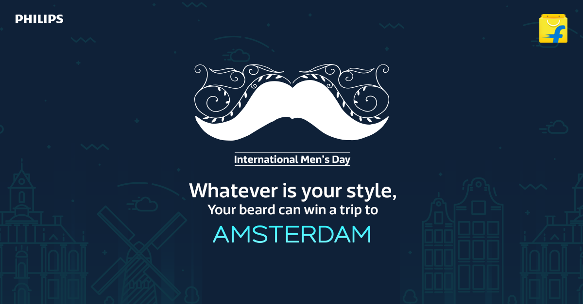 Flipkart's tweet photo. It's time your beard gets what it deserves. Participate in our #MenOnFlipkart contest &amp; win a trip to Amsterdam! https://t.co/DCifR0i1gL