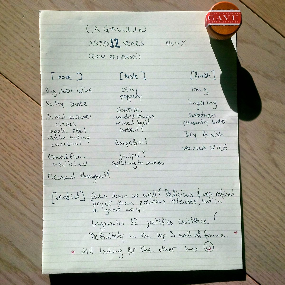 Bidding farewell to #Lagavulin 12 (2014) awaiting for the 2015. The only strength is Cask Strength!
@LagavulinWhisky