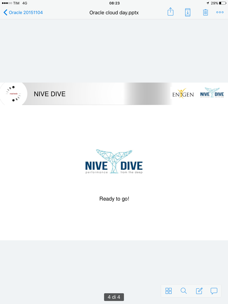 nive_dive's tweet photo. Today at #CloudDayIT @OracleItalia in #Milan to present Nive Dive, the #ROI platform @Real_tweet @EnigenItalia https://t.co/J9eQsQAGyv