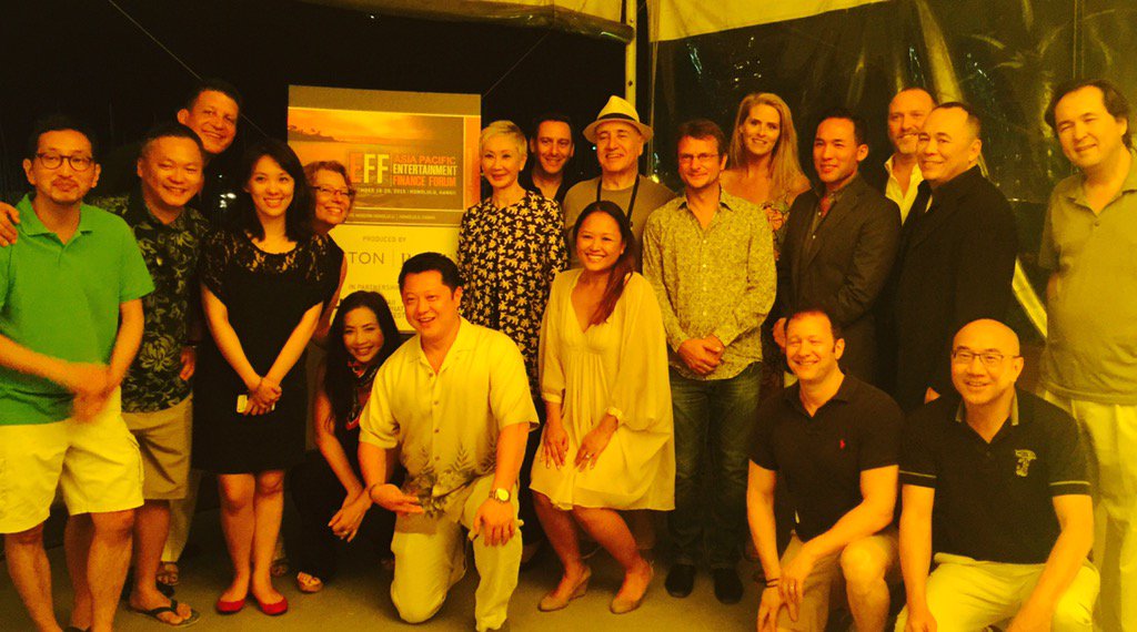 WinstonBaker's tweet photo. Speakers' welcoming reception #APEFF @HIFF @ModernHonolulu @katjwinston @amy13baker https://t.co/dUszjkEMlK