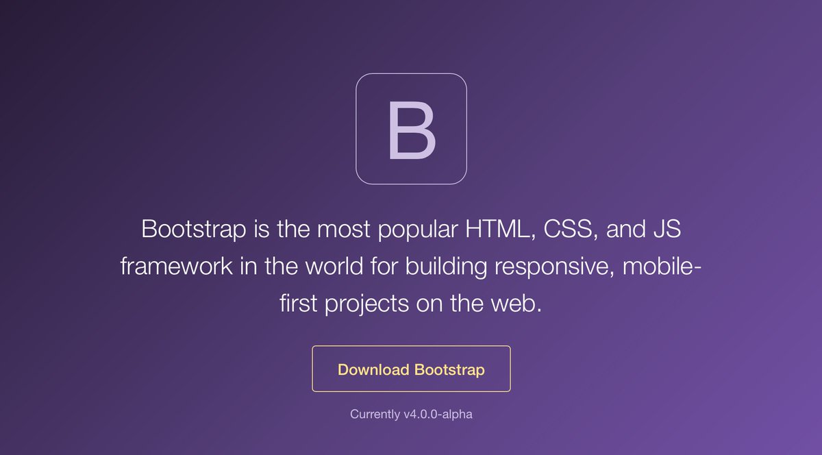 AlphansoTech's tweet image. #Bootstrap 4
Update #2
New features:
New customization options
Dropped IE8 support
Rewrote js plugins
#getbootstrap