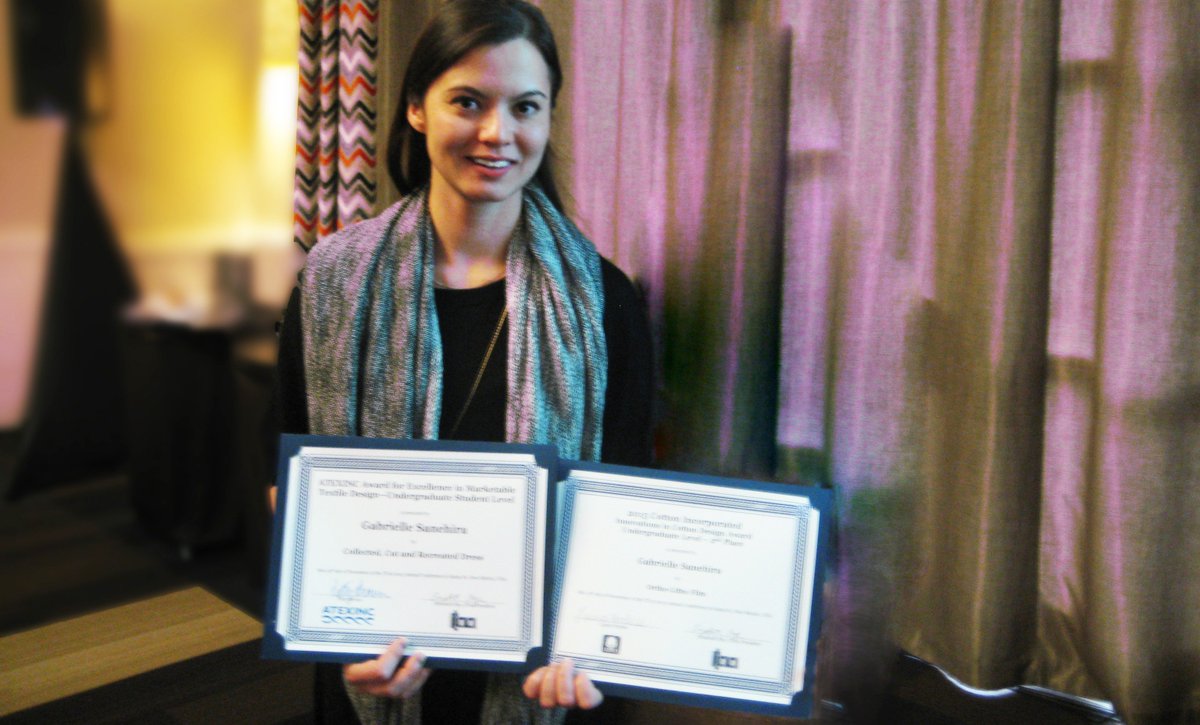 fdm_uhm's tweet photo. [2015 ITAA Design Exhibition]Congratulations to Gabrielle Sanehira and to Dr.Ju-Young Kang for her mentorship #uhFDM https://t.co/7KHJLuZk7k