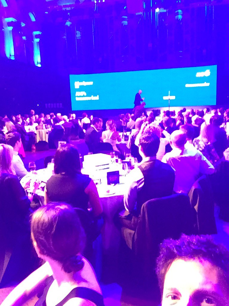 TFNAus's tweet photo. #tomorrowmaker selfie of Adam taking a selfie of us. Meta! Well done @AMPFoundation https://t.co/Upt1xObVfc