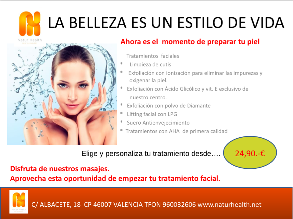 NaturHealthNet's tweet photo. ¡Elige y personaliza tu tratamiento facial! Porque la #belleza es un estilo de vida #NaturHealth #saludnatural https://t.co/tpOVG3nilU