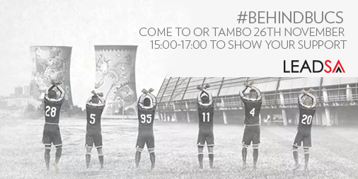 lead_sa's tweet photo. This Thursday 3-5pm  join us as we send @Orlando_Pirates off to Tunisia in style! #UpTheBucs #CAFConfedCup https://t.co/Zb21hVkzcl