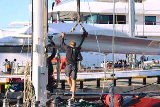 RSBRigging's tweet photo. @SpiritYachts 100, performance #yacht #SYGaia, had her boom, followed by her rig removed this week. #RiggingInPalma https://t.co/3YzGpsH2o7
