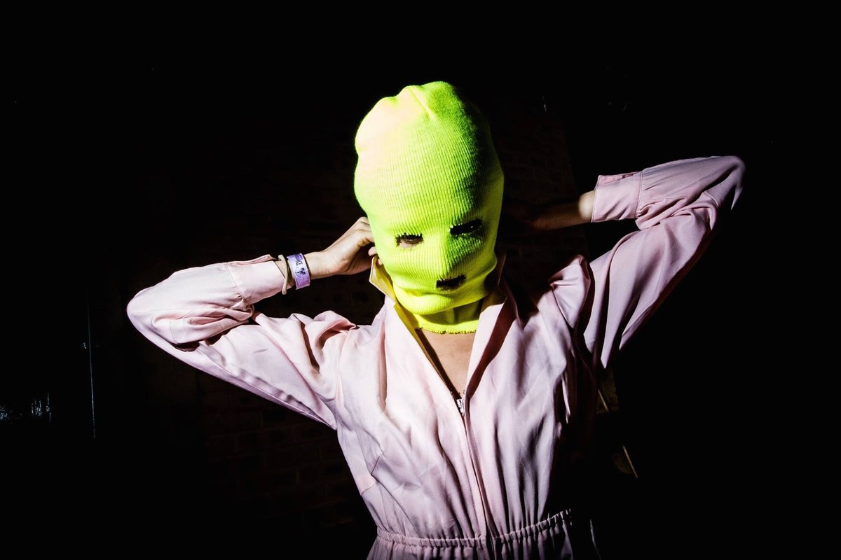 soyjournal's tweet image. Pussy Riot has released their new music video &apos;Refugees In&apos; set in Dismaland, see it here: ow.ly/UPmTg