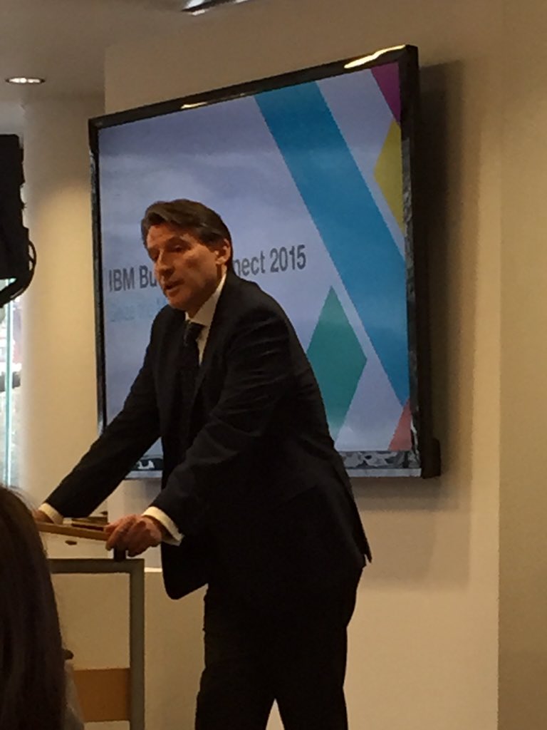 mgreig1's tweet photo. Inspire a generation. Lord Coe at IBM BusinessConnect #ibmbcuki Inspiring. https://t.co/f6mzjM6x91
