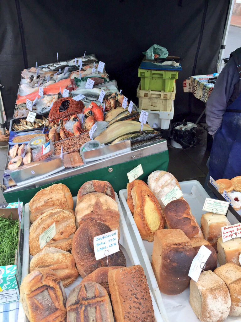 EG_Market's tweet photo. East Grinstead Farmers Market, 9am - 2pm on the high street today. #EatTheSeasons https://t.co/tdlwR8RSFc