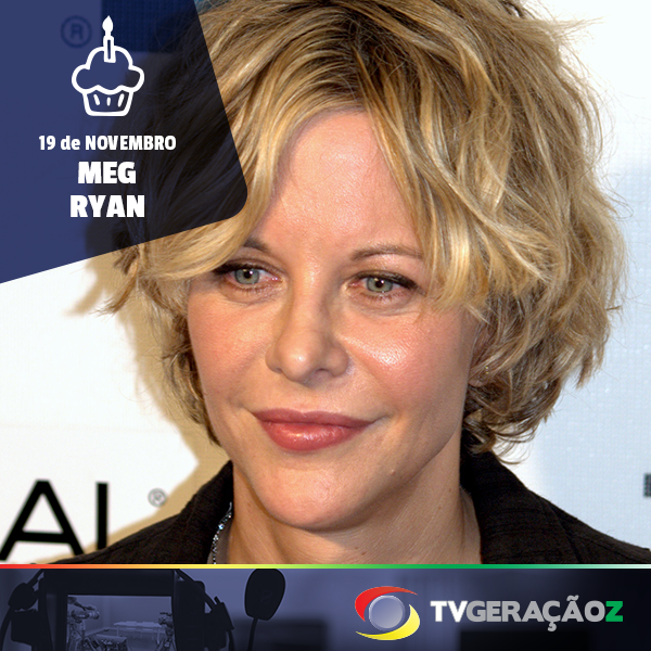 Hoje quem faz aniversário é a talentosíssima atriz Meg Ryan! Meg completa 54 anos! Parabéns!

#TVGZ #MegRyan #atriz
