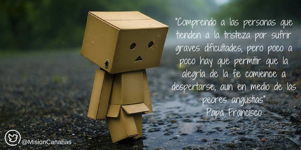 MisionCanarias's tweet photo. En medio de tanta tristeza, busca la manera de que despierte en ti la alegría de la fe. #FelizJueves https://t.co/fBcdvkmfF5