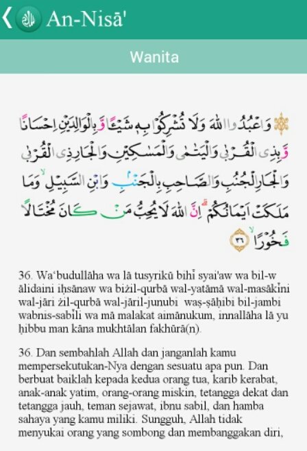 Sebagaimana Firman-Nya dalam Q.S An Nissa : 36 #GreatMuslimAgent